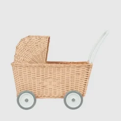 Olli Ella Rattan Strolley - Seashell Pink
