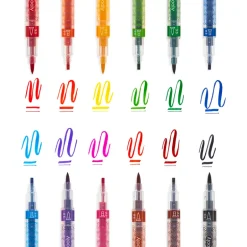 Ooly Calligraphy Duo Chisel & Brush Tip Markers: Set of 12