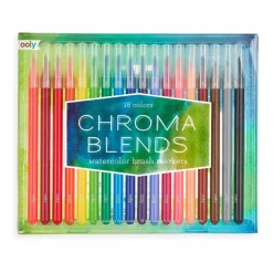 Ooly Chroma Blends Watercolor Markers: Set of 18