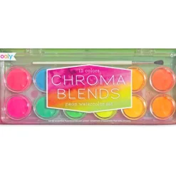 Ooly Chroma Blends Watercolor Paint Set: Neon
