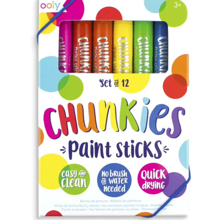 Ooly Chunkies Paint Sticks: Set of 12