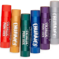 Ooly Chunkies Paint Sticks- Metallic Pack: Set of 6