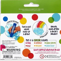 Ooly Chunkies Paint Sticks- Classic Pack: Set of 6