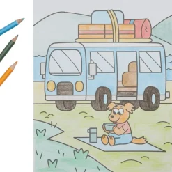 Ooly Color-In' Book: Movin' & Shakin"