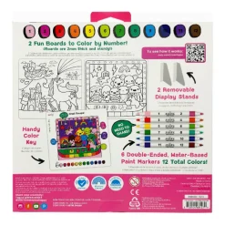 Ooly Colortopia Color By Number Paint Marker Kit- Unicorn Funland