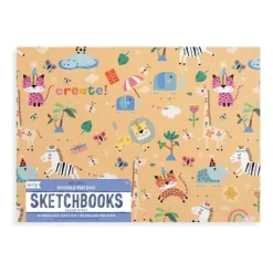Ooly Doodle Pad Duo Sketchbooks: Safari Party - set of 2