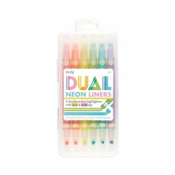 Ooly Dual Liner Double-Ended Highlighters - Set of 6