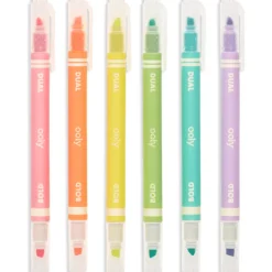 Ooly Dual Liner Double-Ended Highlighters - Set of 6