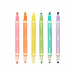 Ooly Dual Liner Double-Ended Highlighters - Set of 6