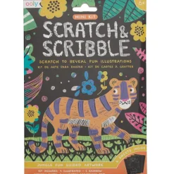 Ooly Mini Scratch & Scribble Art Kit- Jungle Fun