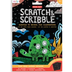Ooly Mini Scratch & Scribble Art Kit- Dino Days