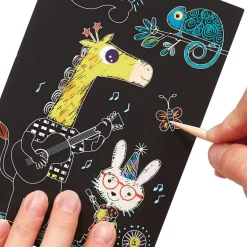 Ooly Mini Scratch & Scribble Art Kit- Safari Party