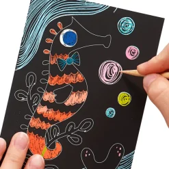 Ooly Mini Scratch & Scribble Art Kit- Friendly Fish
