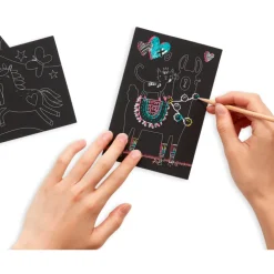 Ooly Mini Scratch & Scribble Art Kit- Funtastic Friends