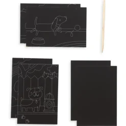 Ooly Mini Scratch & Scribble Art Kit- Playful Pups