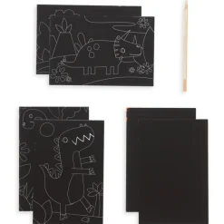 Ooly Mini Scratch & Scribble Art Kit- Dino Days