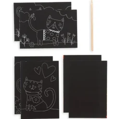 Ooly Mini Scratch & Scribble Art Kit- Cutie Cats