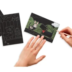 Ooly Mini Scratch & Scribble Art Kit- Playful Pups