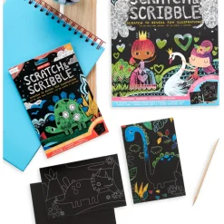 Ooly Mini Scratch & Scribble Art Kit- Dino Days