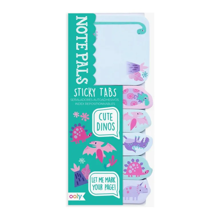Ooly Note Pads Sticky Tabs- Cute Dinos
