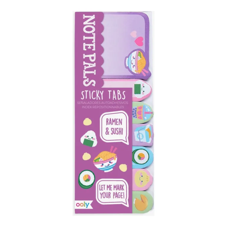 Ooly Note Pads Sticky Tabs- Ramen & Sushi