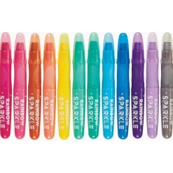 Ooly Rainbow Sparkle Metallic Watercolor Gel Crayons - Set of 12 - NEW