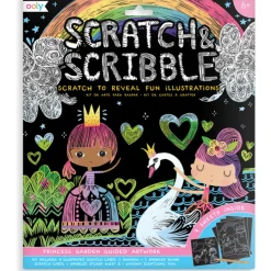 Ooly Scratch & Scribble Art Kit- Princess Garden