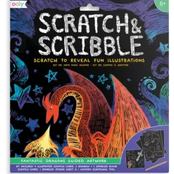 Ooly Scratch & Scribble Art Kit- Fantastic Dragons