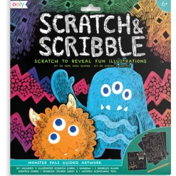 Ooly Scratch & Scribble Art Kit- Monster Pals