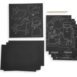Ooly Scratch & Scribble Art Kit- Princess Garden