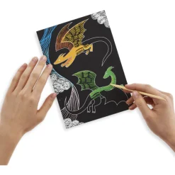 Ooly Scratch & Scribble Art Kit- Fantastic Dragons