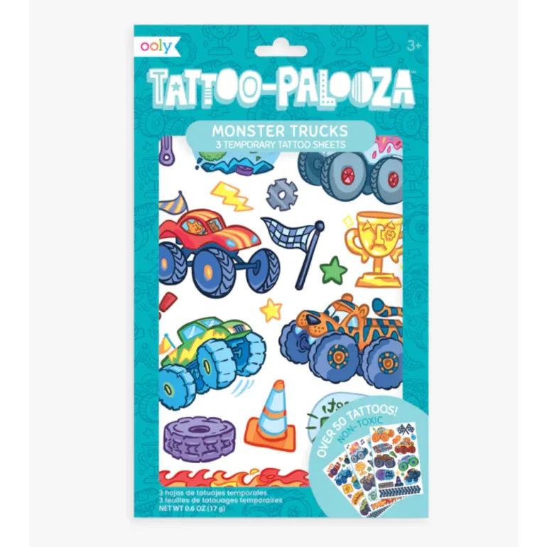 Ooly Tattoo Palooza Temporary Tattoo: Monster Truck