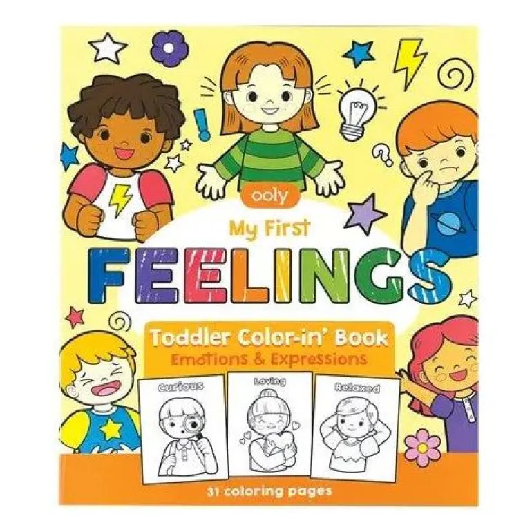 Ooly Toddler Coloring Book - Feelings