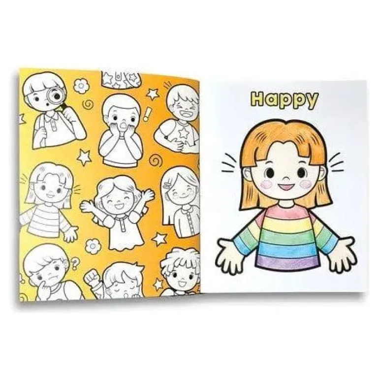 Ooly Toddler Coloring Book - Feelings