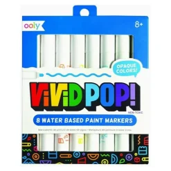 Ooly Vivid Pop! Water Based Paint Markers - 8 Colors