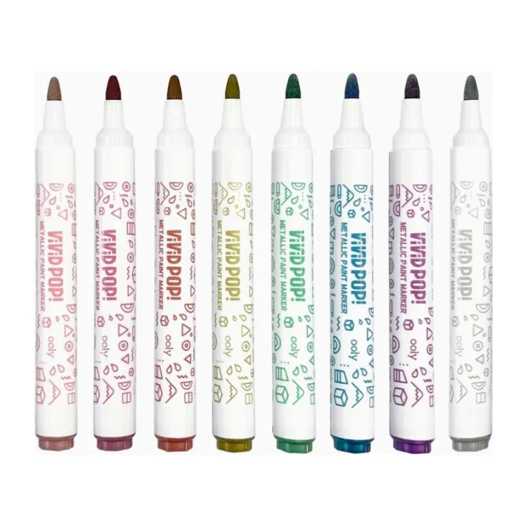Ooly Vivid Pop! Water-Based Paint Markers: Metallic