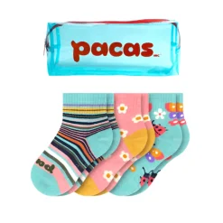 Pacas Toddler Gripper Socks 3 Pack- Outdoor/Bugs