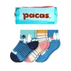 Pacas Toddler Gripper Socks 3 Pack- Alpaca/Stripe