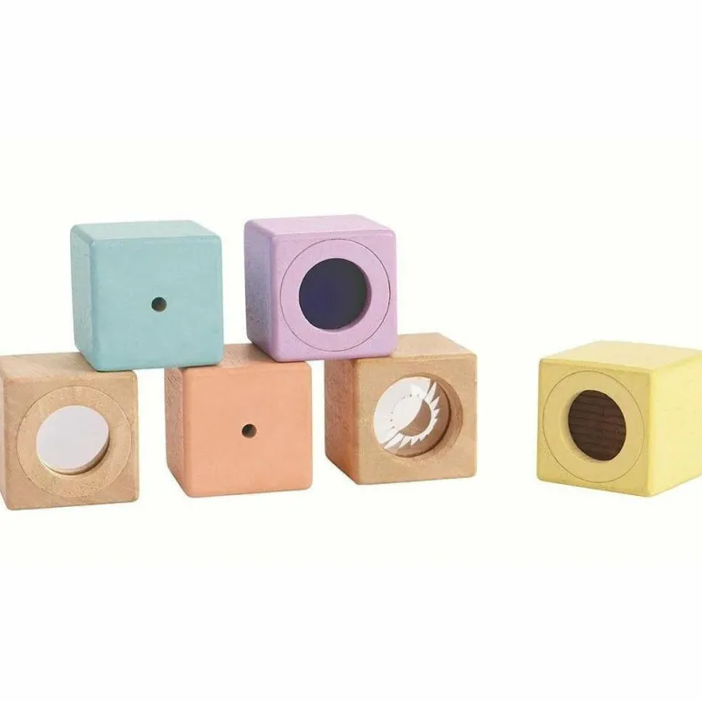 Plan Toys Sensory Blocks - Pastel