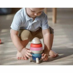 Plan Toys Stacking Rocket - Orchard