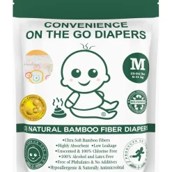 Products on the Go- Medium Bamboo Fiber Diaper 3 Pack