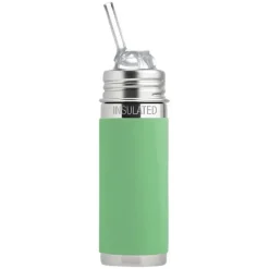 Pura Insulated Kiddo Straw Cup w/ Sleeve - Moss