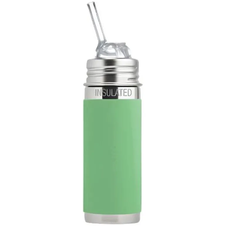 Pura Insulated Kiddo Straw Cup w/ Sleeve - Moss