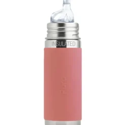 Pura Insulated Sippy Cup w/ Sleeve - Rose