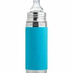 Pura Insulated Sippy Cup w/ Sleeve - Aqua
