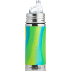 Pura Non Insulated Sippy Cup w/ Sleeve -Aqua Swirl