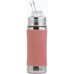Pura Non Insulated Straw Cup w/ Sleeve - Rose