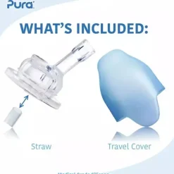 Pura Non Insulated Straw Cup w/ Sleeve - Rose