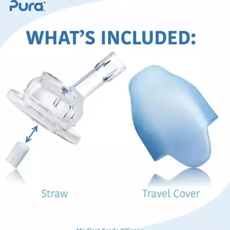 Pura Non Insulated Straw Cup w/ Sleeve - Rose