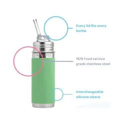 Pura Non-Insulated Kiddo Straw Cup w/ Sleeve - Unicorn